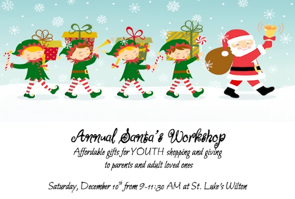 Annual Santa's Workshop to be held at St. Luke's on Dec. 10