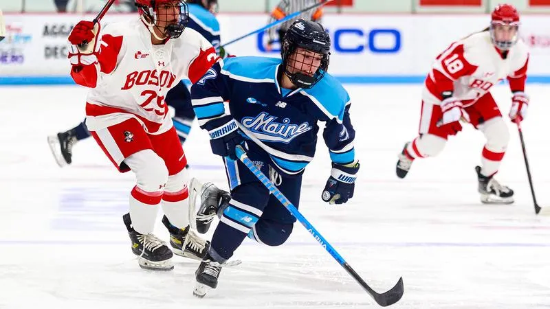 Maine Earns 3-0 Shutout Victory over Boston University in Hockey East Matchup