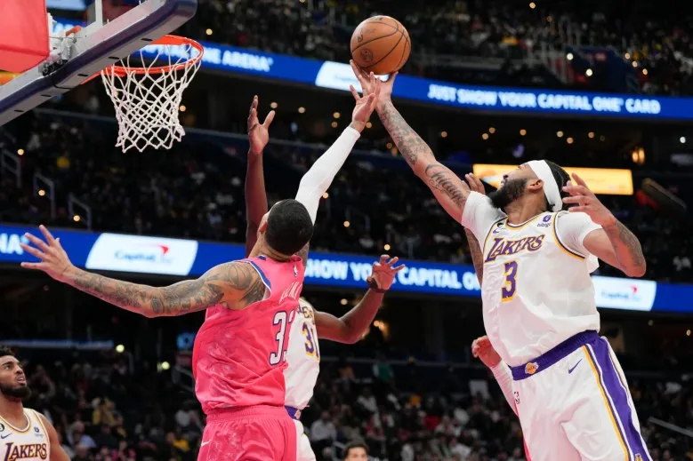 NBA roundup: Davis scores 55 points to lead Lakers over Wizards, 130-119