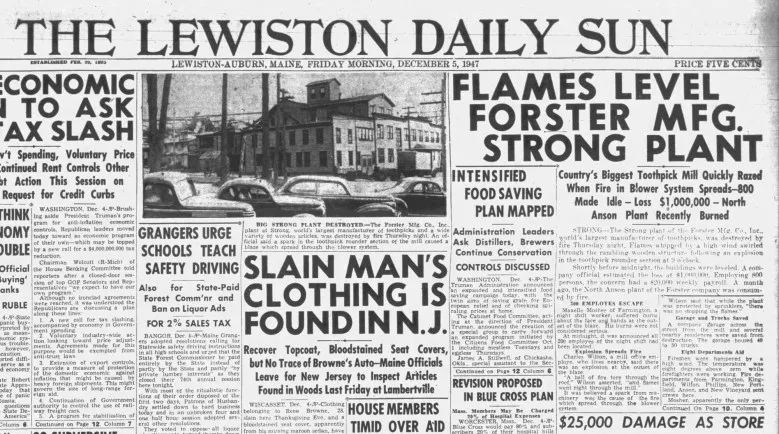 Looking Back on Dec. 5: 'Flames level Forster MFG. Strong plant'