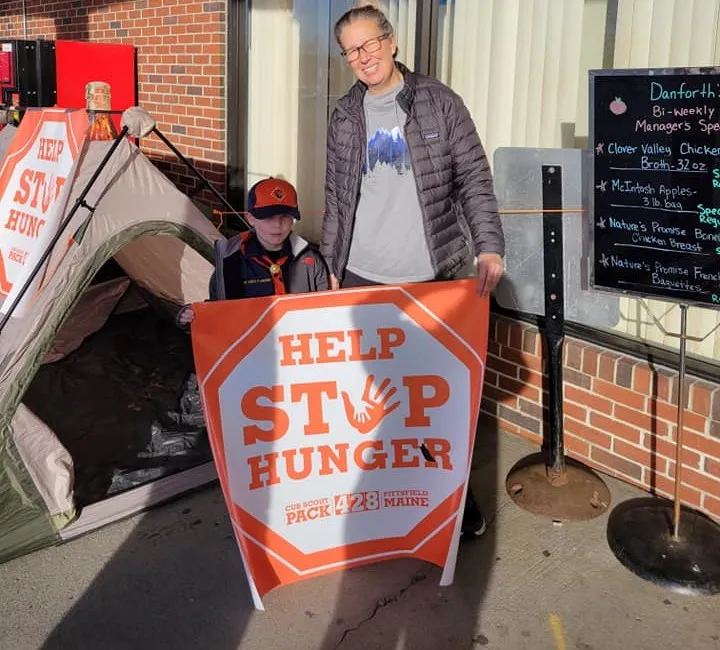 Kennebec Valley District Scouts hold area food drives