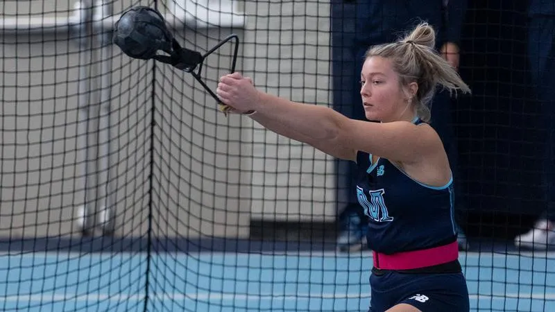 Mackenzie Wilson sets School Record in Weight Throw