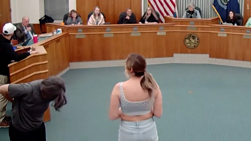 Maine school board meeting sees women undress in protest of trans athletes in girls sports, a growing trend