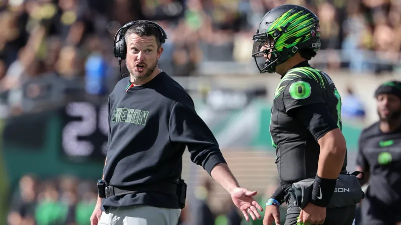 Big Ten Says Officials Erred Spotting Ball On Oregon's 2-Point Conversion Attempt