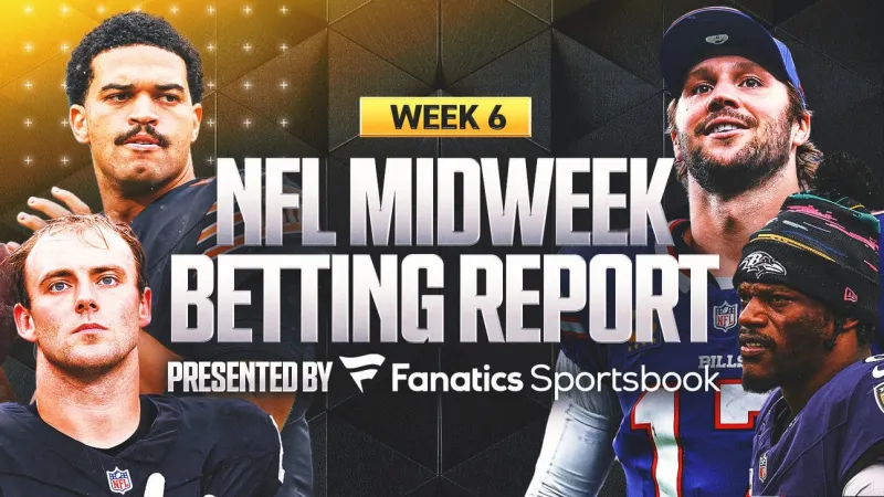 NFL Week 6 Betting Report: Bettors Backing The Over In Caleb Williams' Return