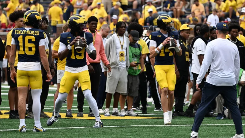 Whittingham Won't Name Michigan's QB1 Vs. Indiana: 'Not Going to Tip Our Hand'