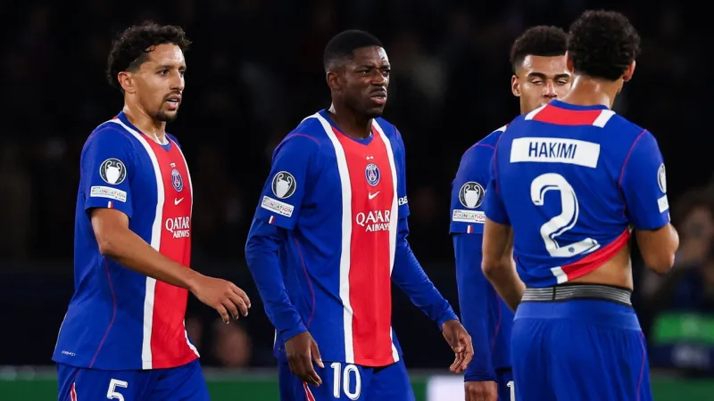 PSG Forward Ousmane Dembl Limps Off Against Barcelona In Champions League