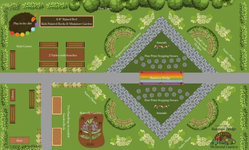 Rainbow Bridge Memorial Garden Honors Beloved Pets Locally