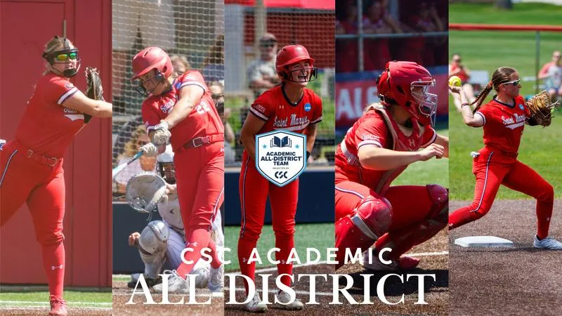 Softball Land Five Academic All-District Players
