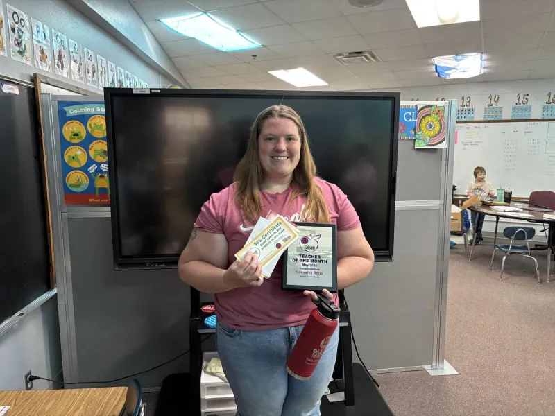 Teacher Of the Month: Samantha Reece of Upsala Area Schools