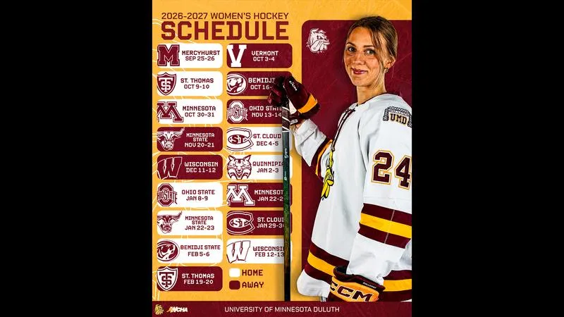 UMD Women's Hockey Releases Full 2026-27 Schedule
