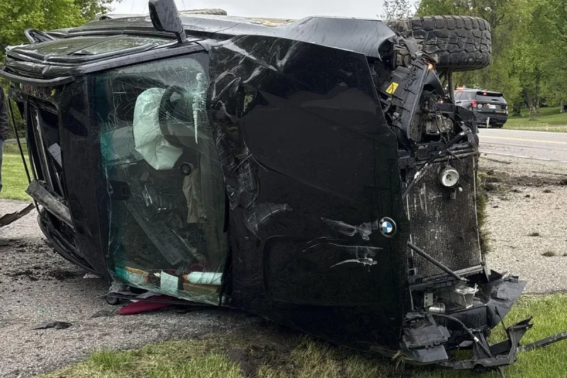 Emergency Crews Respond to Albany Rollover Crash