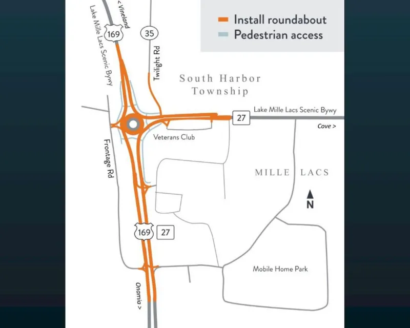 New Roundabout Construction Begins Near Onamia Monday