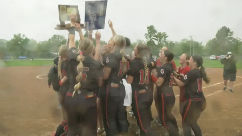 RECAP: Central Cass Makes it Back-to-Back; 10-2 Win over Kindred in ND Class B Softball Title Game