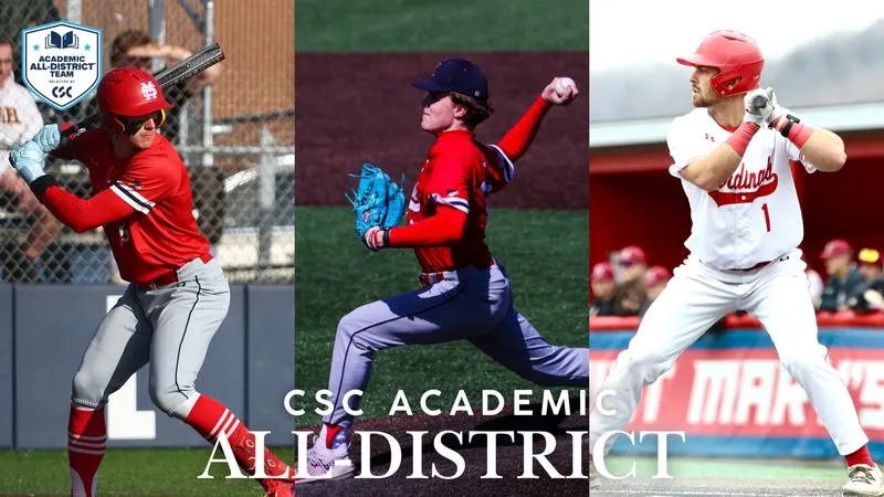 Schulte, Stomberg, and Csida Earn CSC Academic All-District Awards