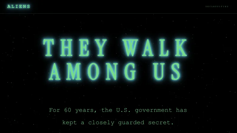 The White House's new site about 'aliens' has nothing to do with UFOs