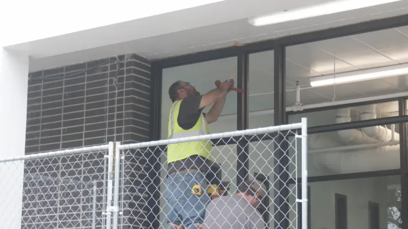 Churches United begins construction on entryway, adding security features