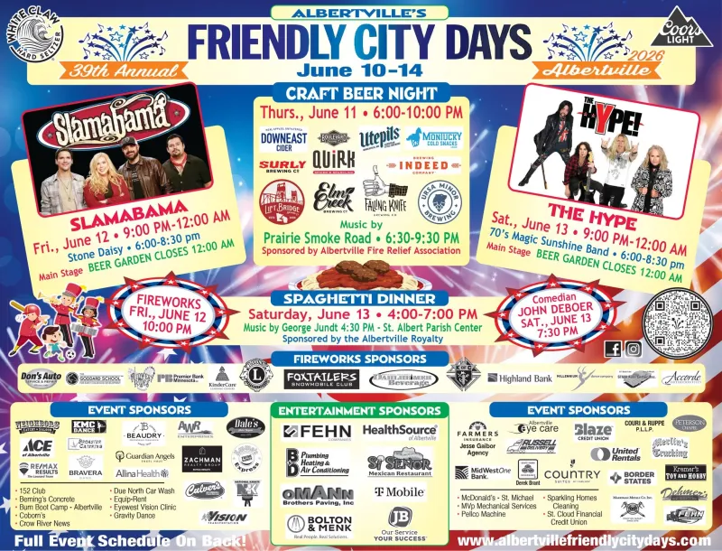 From Rides to Rock -- Albertville Friendly City Days Read to Show off New Digs