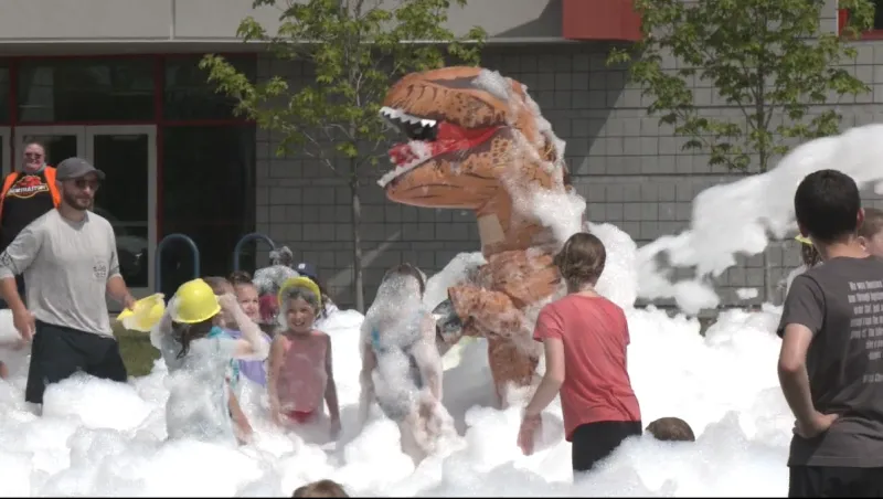Foam party kicks off summer reading challenge at Fargo Public Library