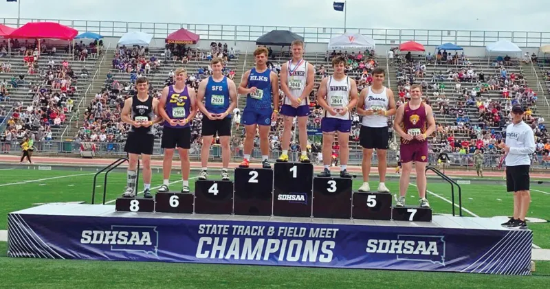 TRACK AND FIELD: ELB's Boersma medals twice at SD state