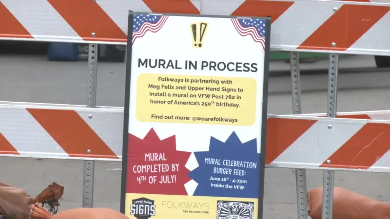 Folkways and local artists bring to life America 250 Mural