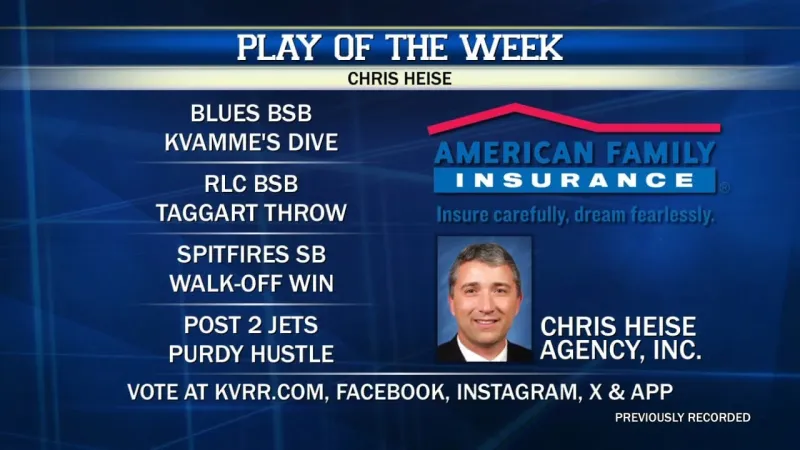 Time to vote for the Chris Heise Play of the Week!