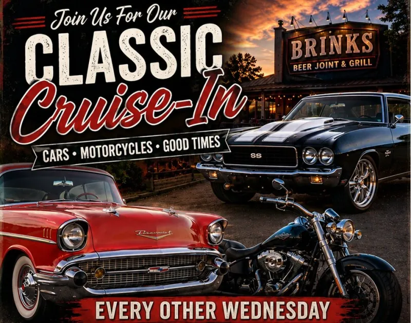 Brink's in Swift Falls hosting Classic Cruise-In nights throughout summer