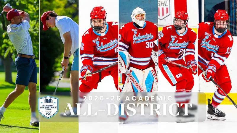 Six Johnnies Achieve CSC Academic All-District At-Large Honors