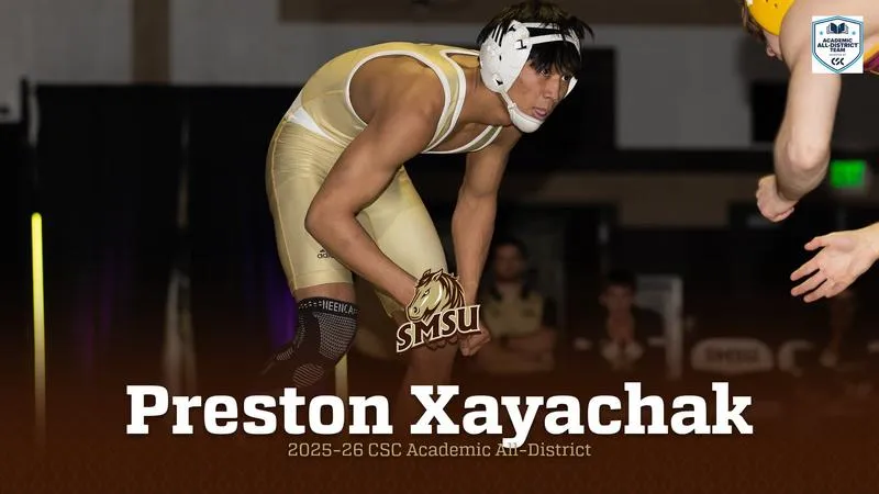 SMSU's Preston Xayachak earned CSC Academic All-District honors