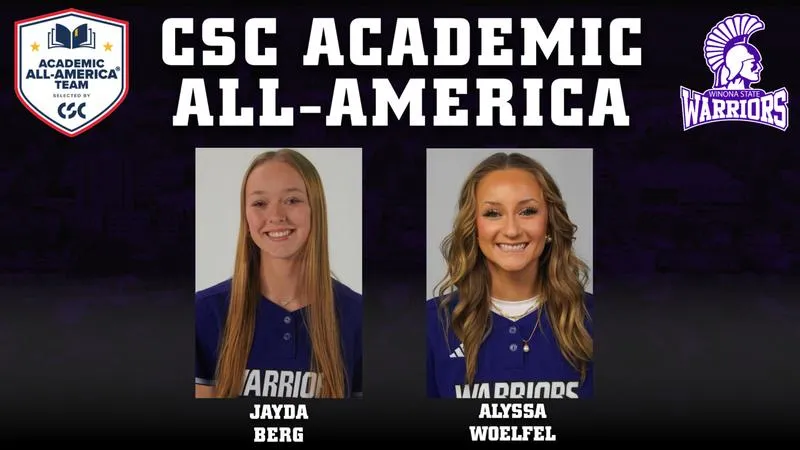 WOELFEL AND BERG EARN CSC ACADEMIC ALL-AMERICA HONORS
