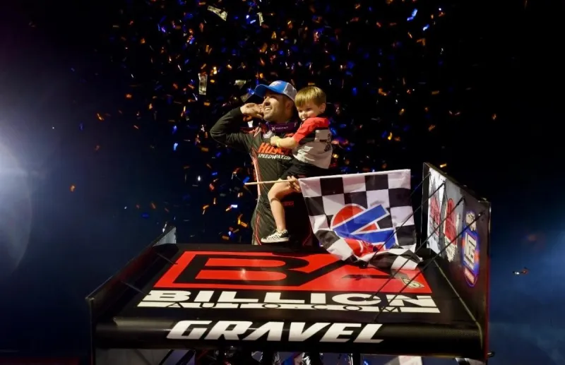 Gravel Bags World of Outlaws Record $300,000 Top Prize for Winning BillionAuto.com Huset's High Bank Nationals Finale Amid Electric Atmosphere at Huset's Speedway