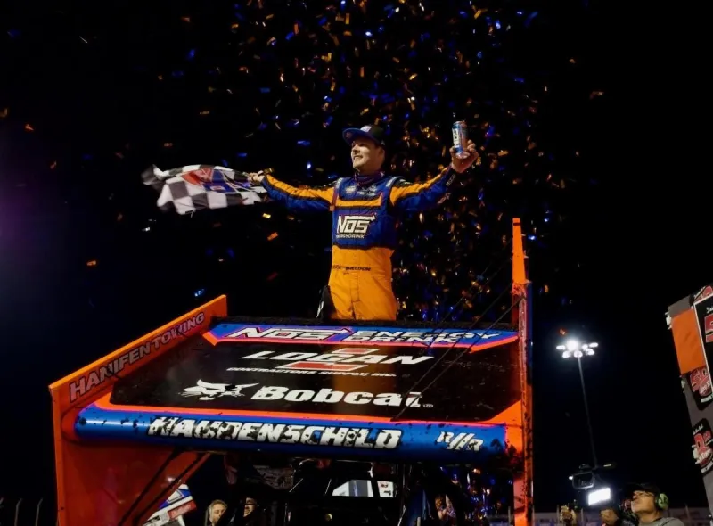 Haudenschild Seizes BillionAuto.com Huset's High Bank Nationals Preliminary Night Triumph and Overall Points Lead Entering Saturday's $300,000-to-Win Finale at Huset's...