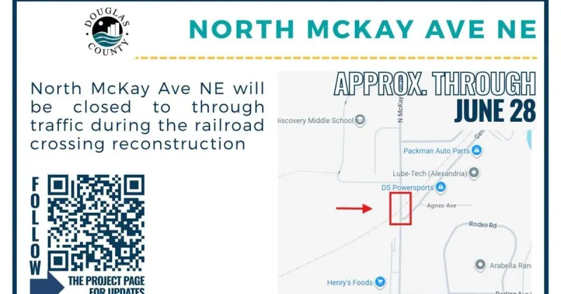 Project underway this week along North KcKay Ave. in Alexandria