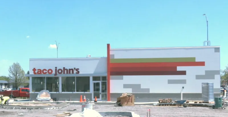 The return continues with the opening of the second Taco John's in Fargo