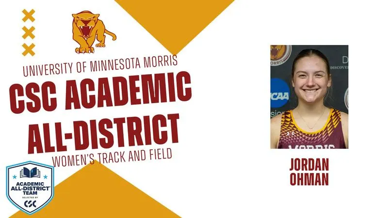 Ohman Adds to Her Senior Awards with CSC Academic All-District Honors