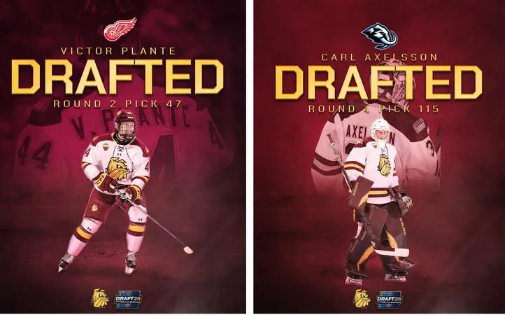 Victor Plante and Carl Axelsson Selected in 2026 NHL Draft