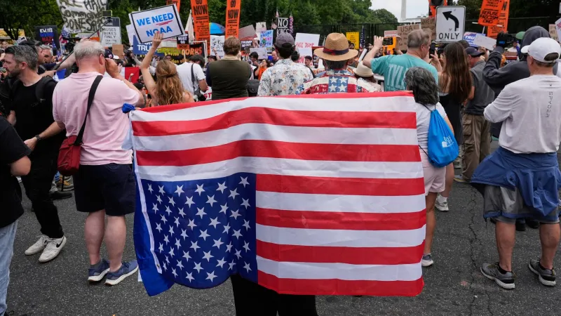 Americans' pride in U.S. history and democracy drops, and fewer are proud to be American, polls find