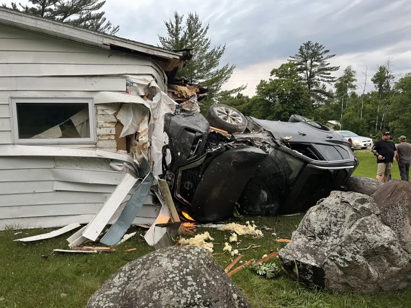 Moorhead man arrested after crashing vehicle into building