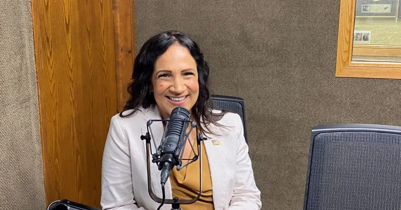 Gubernatorial candidate Lisa Demuth makes stop at Leighton Media on Monday