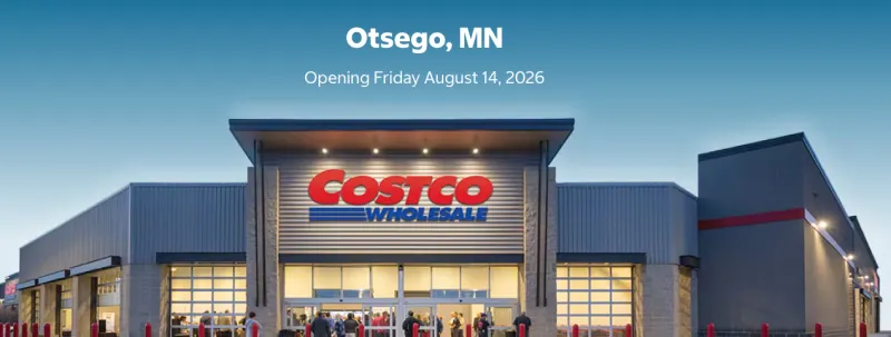 Otsego Costco Warehouse Plans Opening for Friday, August 14, 2026