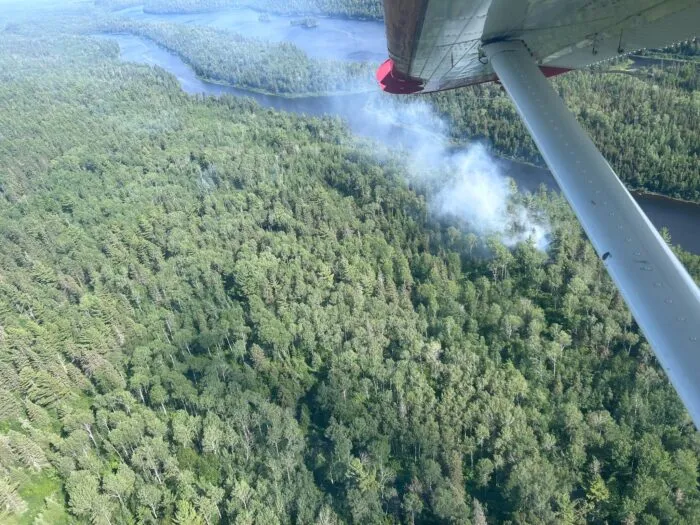 Lightning identified as cause of Long 2 wildfire in the BWCAW, growth slow