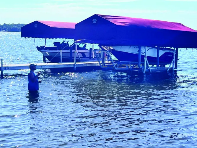 Churning for crappies