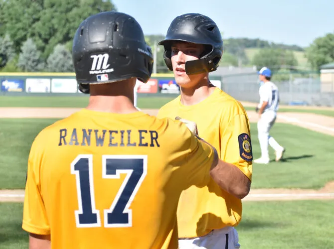 Junior Gold splits Hopkins DH