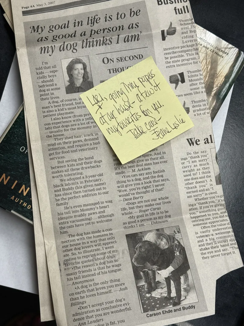 Never underestimate the lasting impact of a handwritten note