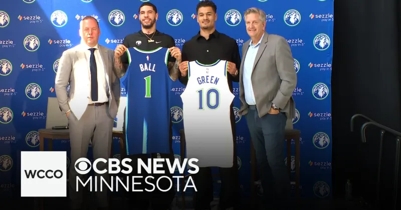 Timberwolves introduce LaMelo Ball, Josh Green