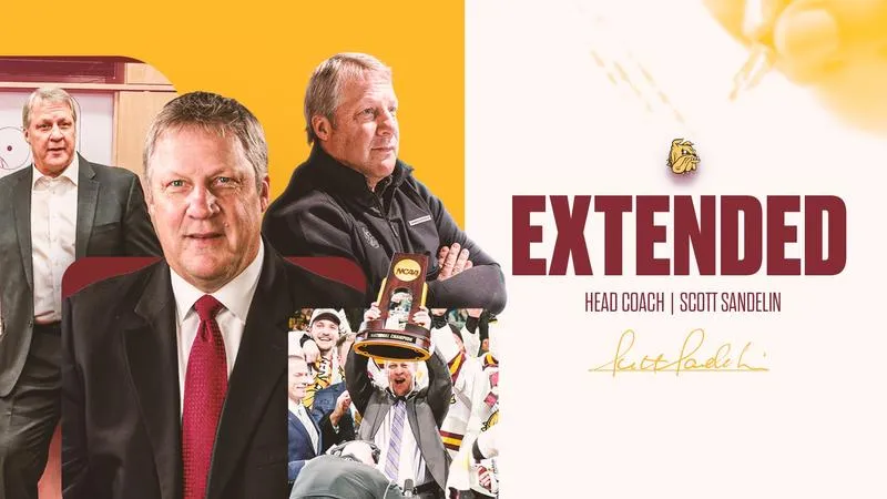 UMD Signs Men's Hockey Head Coach Scott Sandelin to Contract Extension