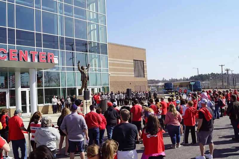 Watch Time-Lapse Video of SCSU's Hockey Arena Getting Upgrades