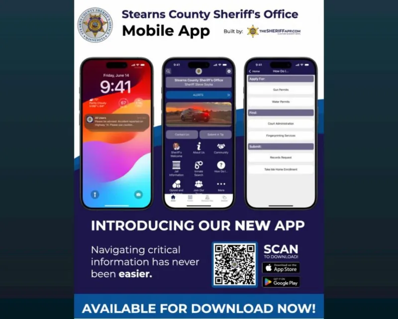 Submit Tips and Get Alerts With the New Stearns County Sheriff App