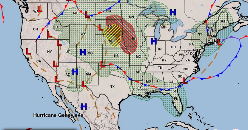 Some storms will be possible tonight (Thursday) with heavy rainfall possible
