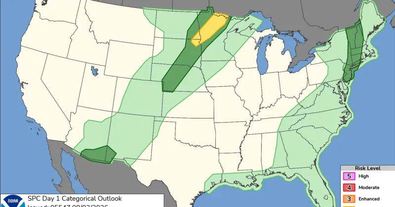 Cold front could bring some showers and t-storms to the area tonight (Monday)